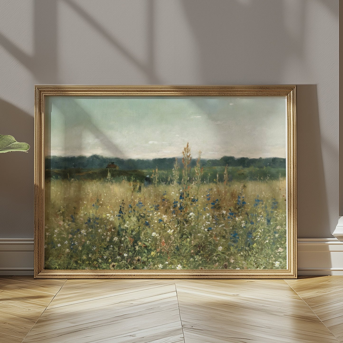 Premium Poster of Scenic Wildflower Meadow Art Landscape Posters