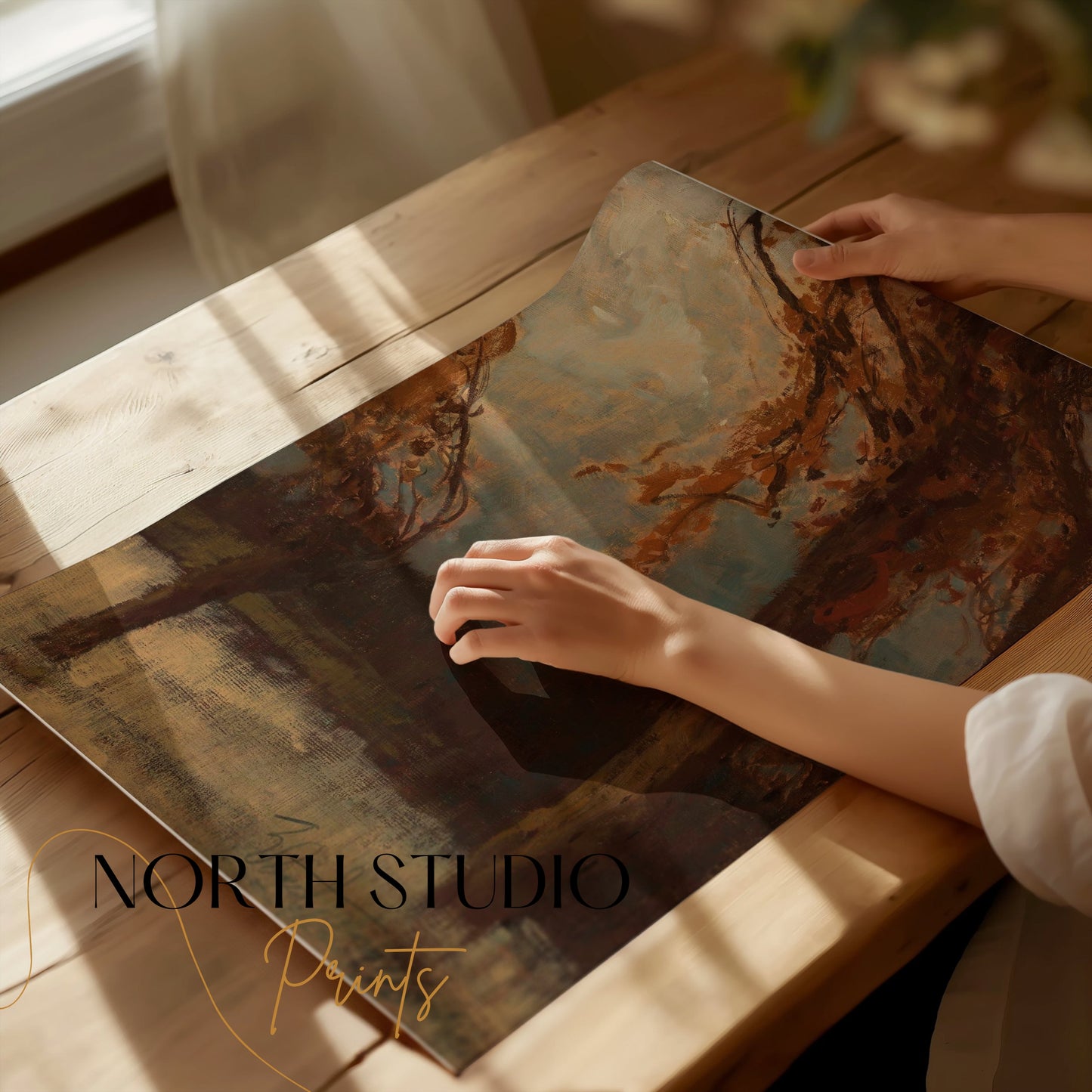 Premium Poster of Serene Autumn Landscape High Quality Art Posters