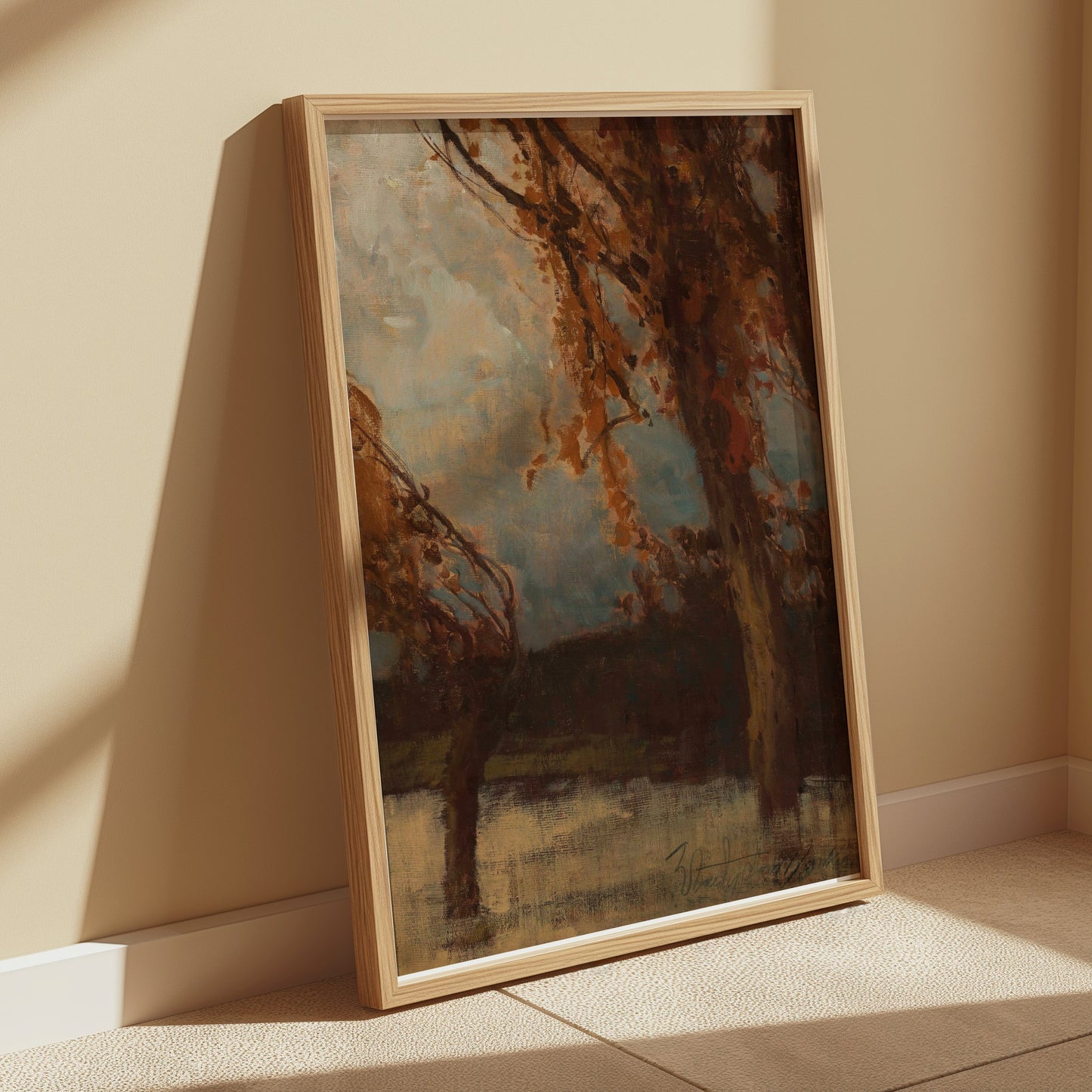 Premium Poster of Serene Autumn Landscape High Quality Art Posters