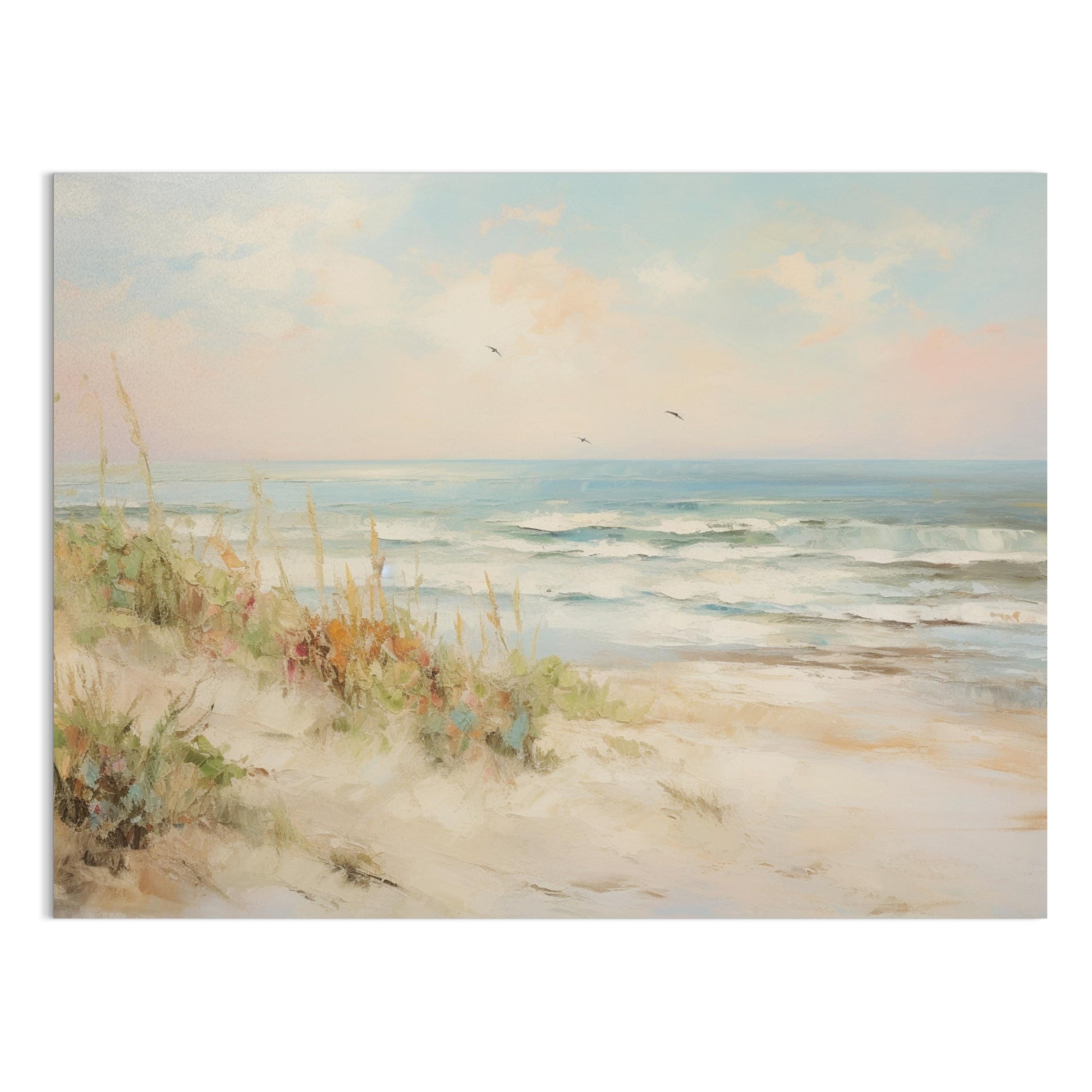 Premium Poster of Serene Coastal Beach With Waves Wall Art Posters