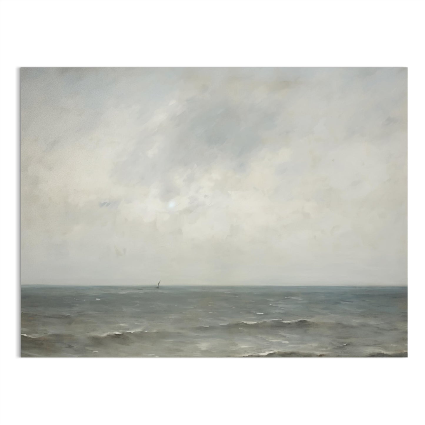 Premium Poster of Serene Coastal Clouds and Calm Ocean View Posters