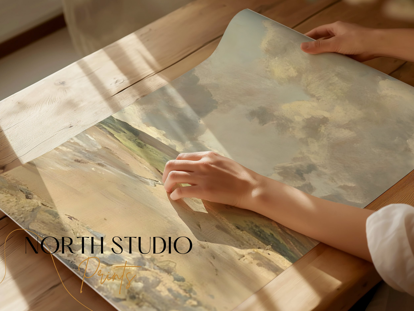 Premium Poster of Serene Coastal Landscape Art Print for Your Home Posters