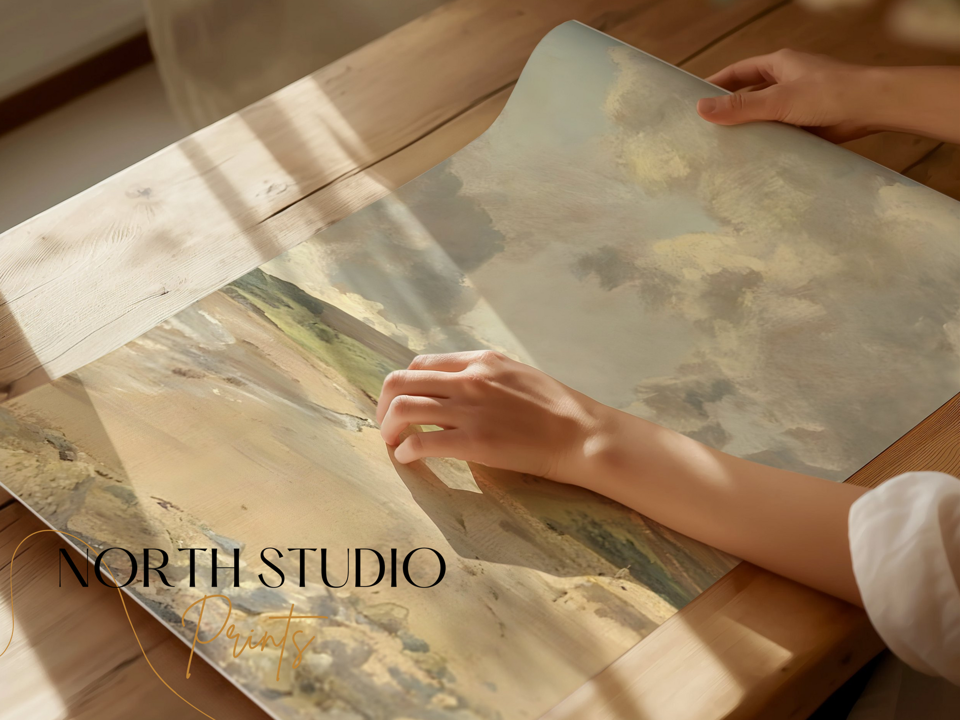 Premium Poster of Serene Coastal Landscape Art Print for Your Home Posters