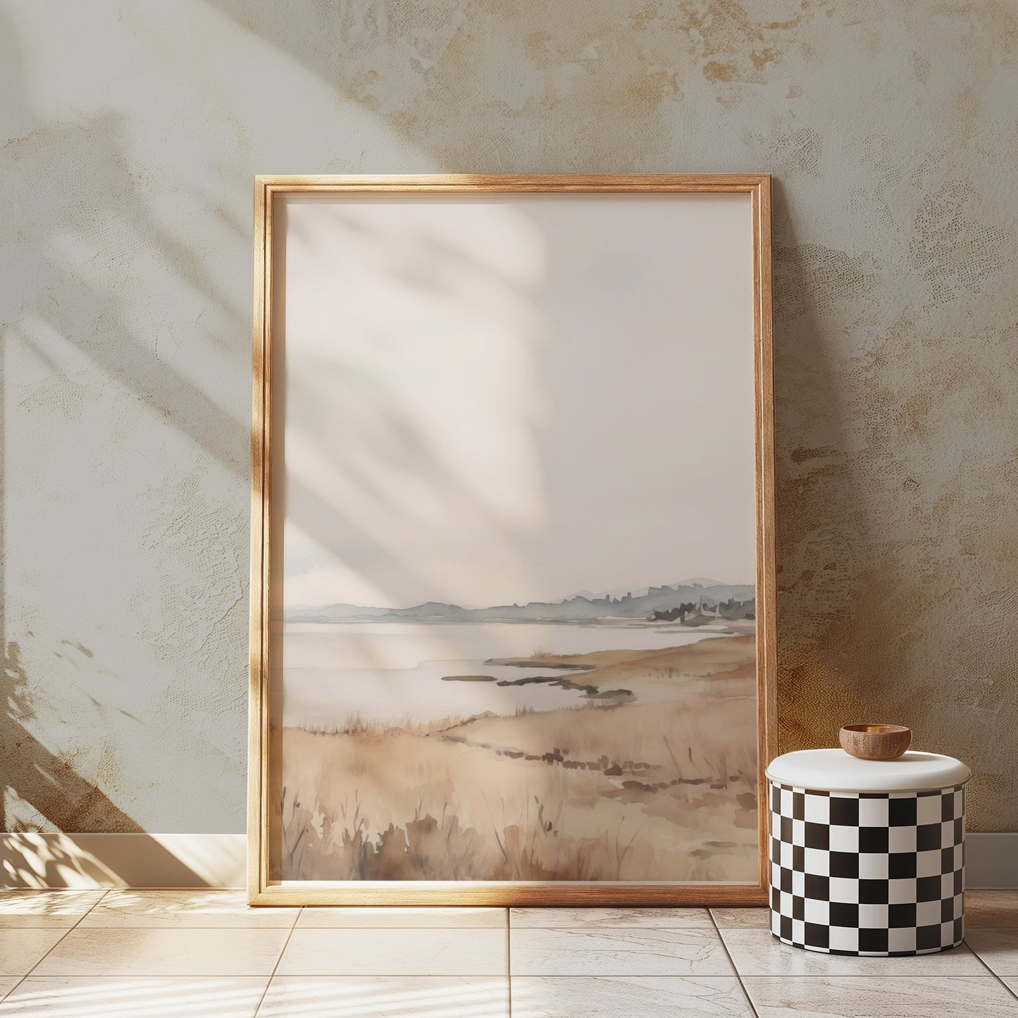 Premium Poster of Serene Coastal Landscape Artwork Art Posters