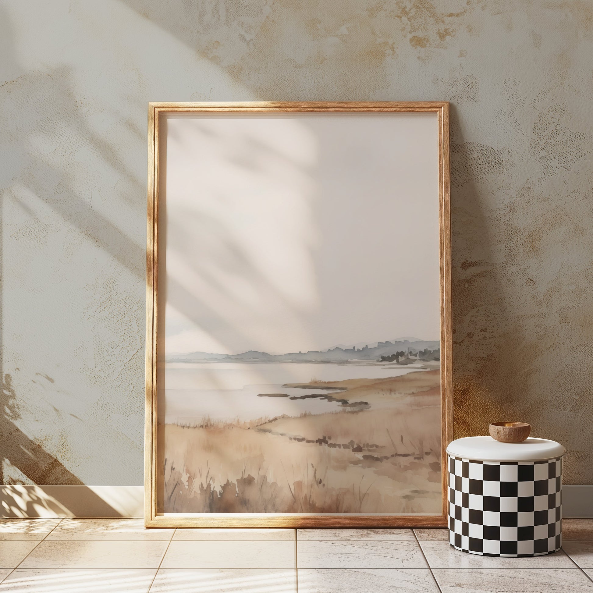 Premium Poster of Serene Coastal Landscape Artwork Art Posters