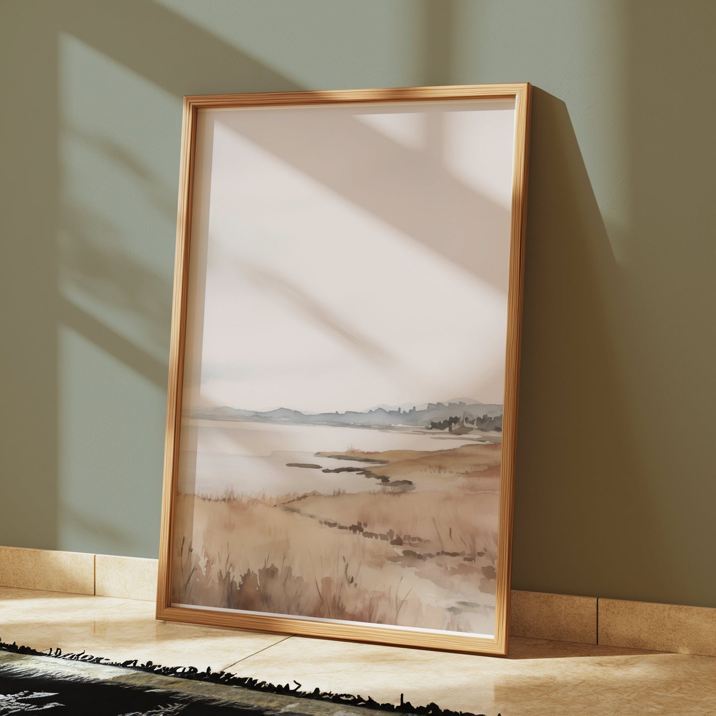 Premium Poster of Serene Coastal Landscape Artwork Art Posters