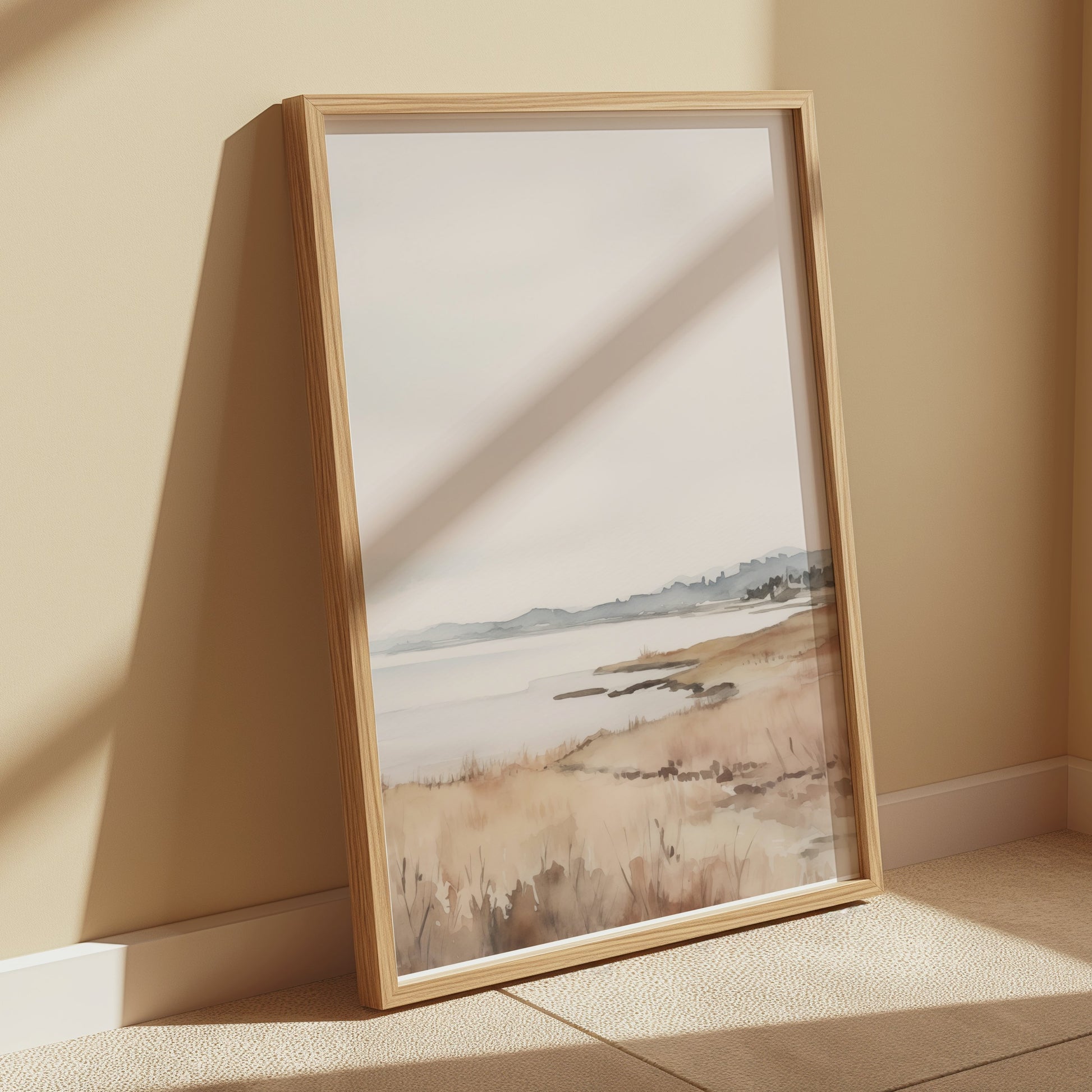 Premium Poster of Serene Coastal Landscape Artwork Art Posters
