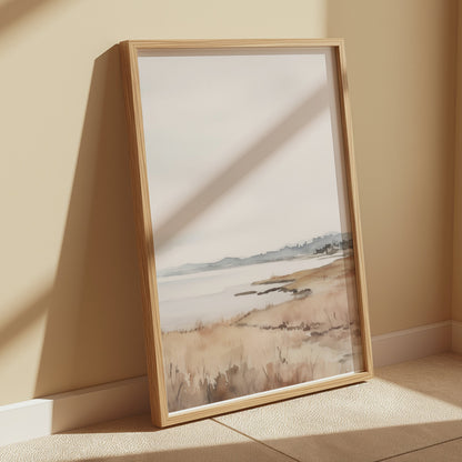 Premium Poster of Serene Coastal Landscape Artwork Art Posters