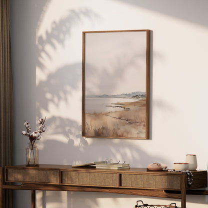 Premium Poster of Serene Coastal Landscape Artwork Art Posters
