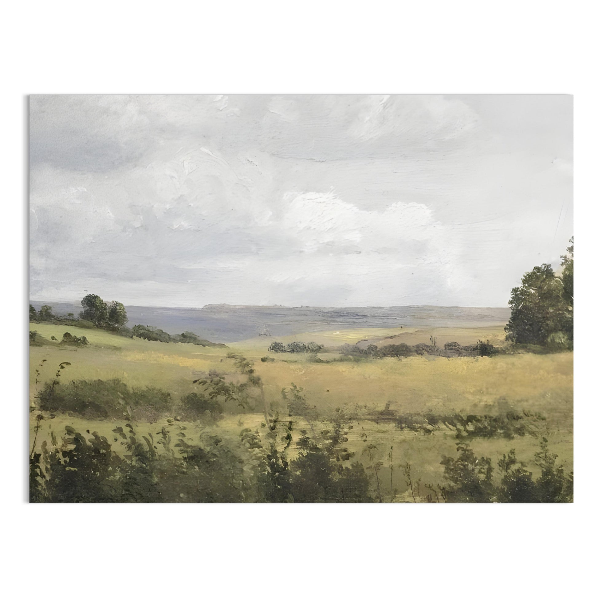 Premium Poster of Serene Countryside Landscape Art Classic Retro Style Posters