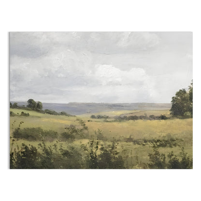 Premium Poster of Serene Countryside Landscape Art Classic Retro Style Posters