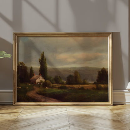 Premium Poster of Serene Countryside Landscape Artwork Printed Posters