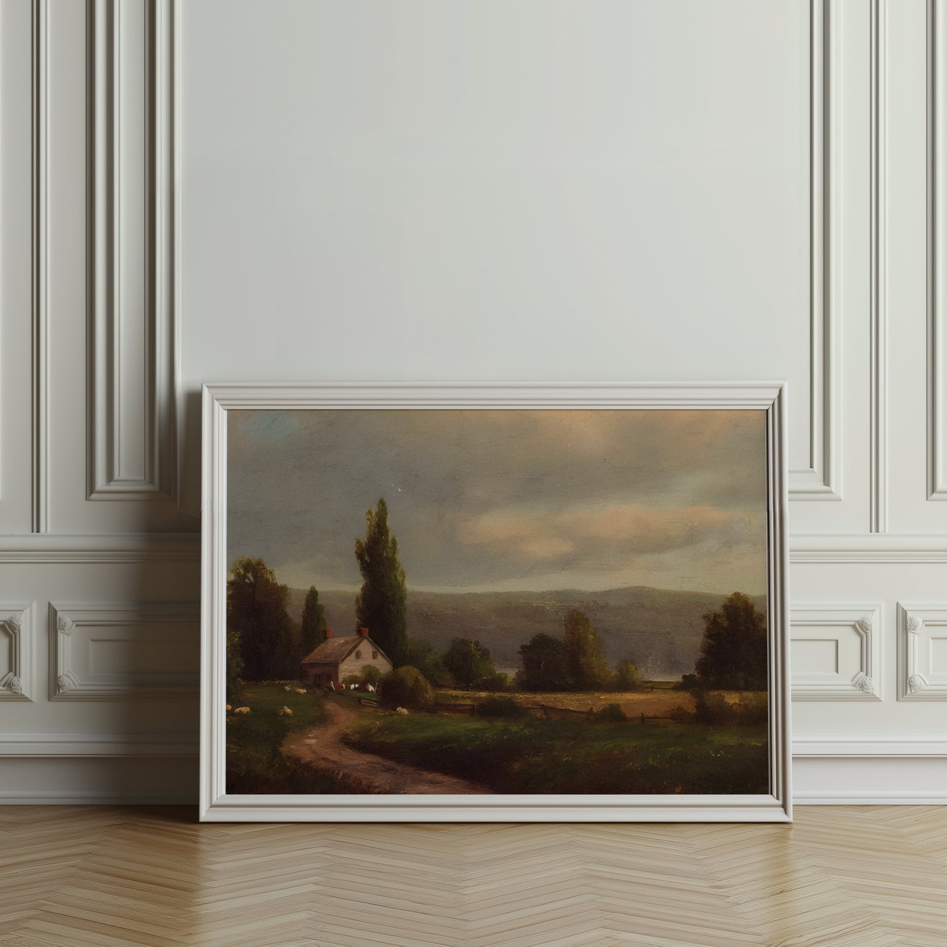 Premium Poster of Serene Countryside Landscape Artwork Printed Posters