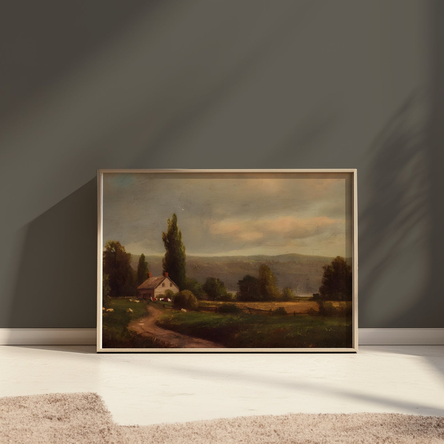 Premium Poster of Serene Countryside Landscape Artwork Printed Posters