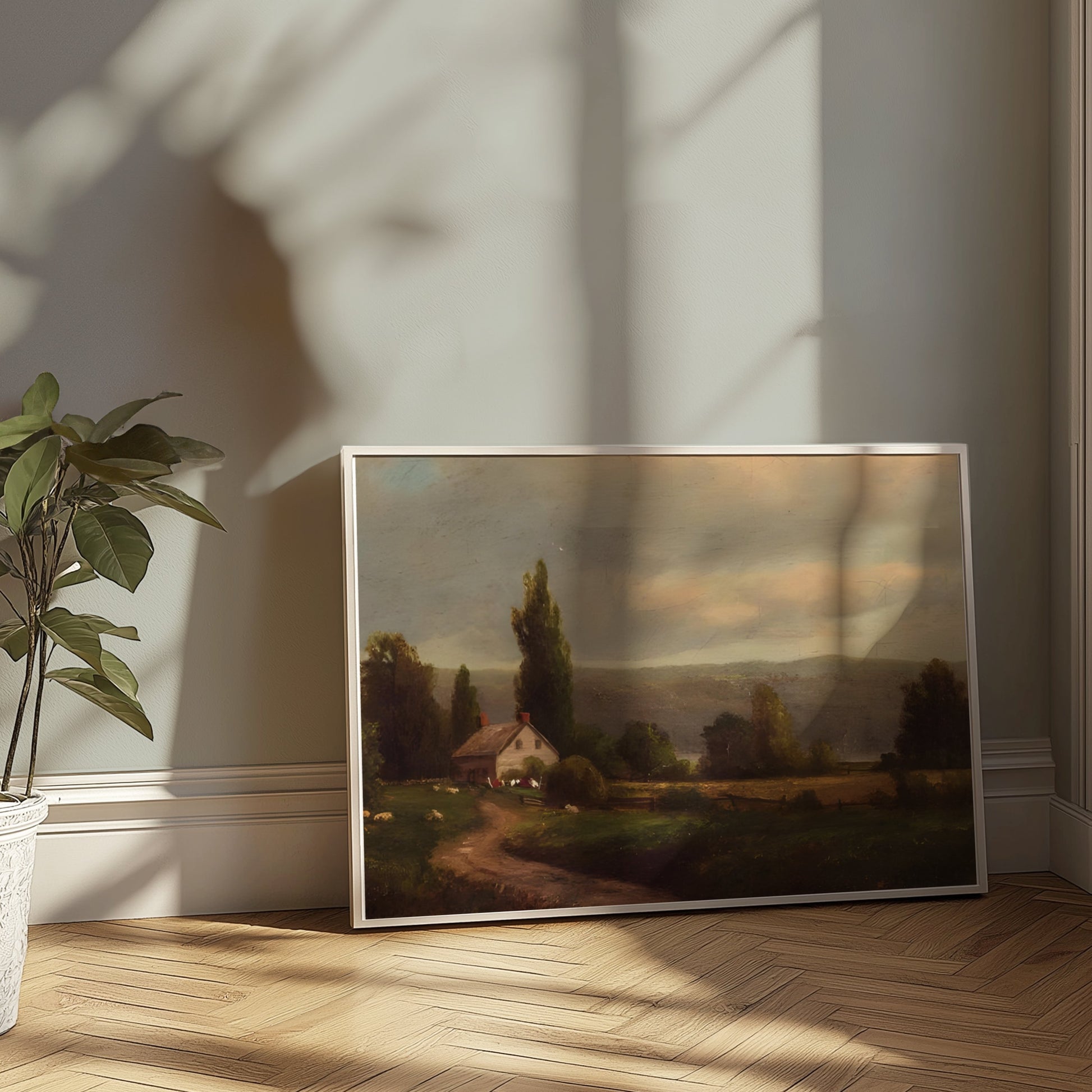 Premium Poster of Serene Countryside Landscape Artwork Printed Posters