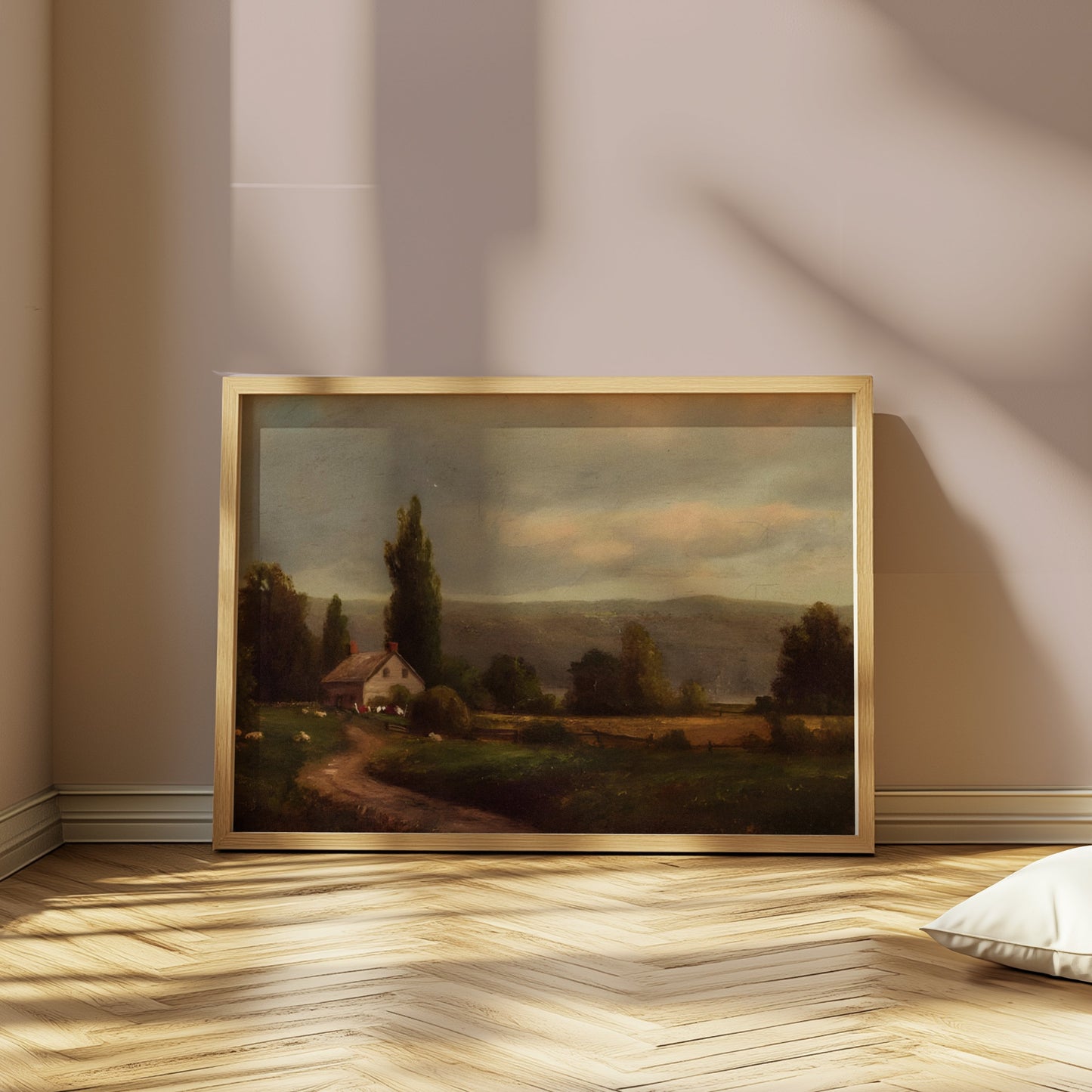 Premium Poster of Serene Countryside Landscape Artwork Printed Posters