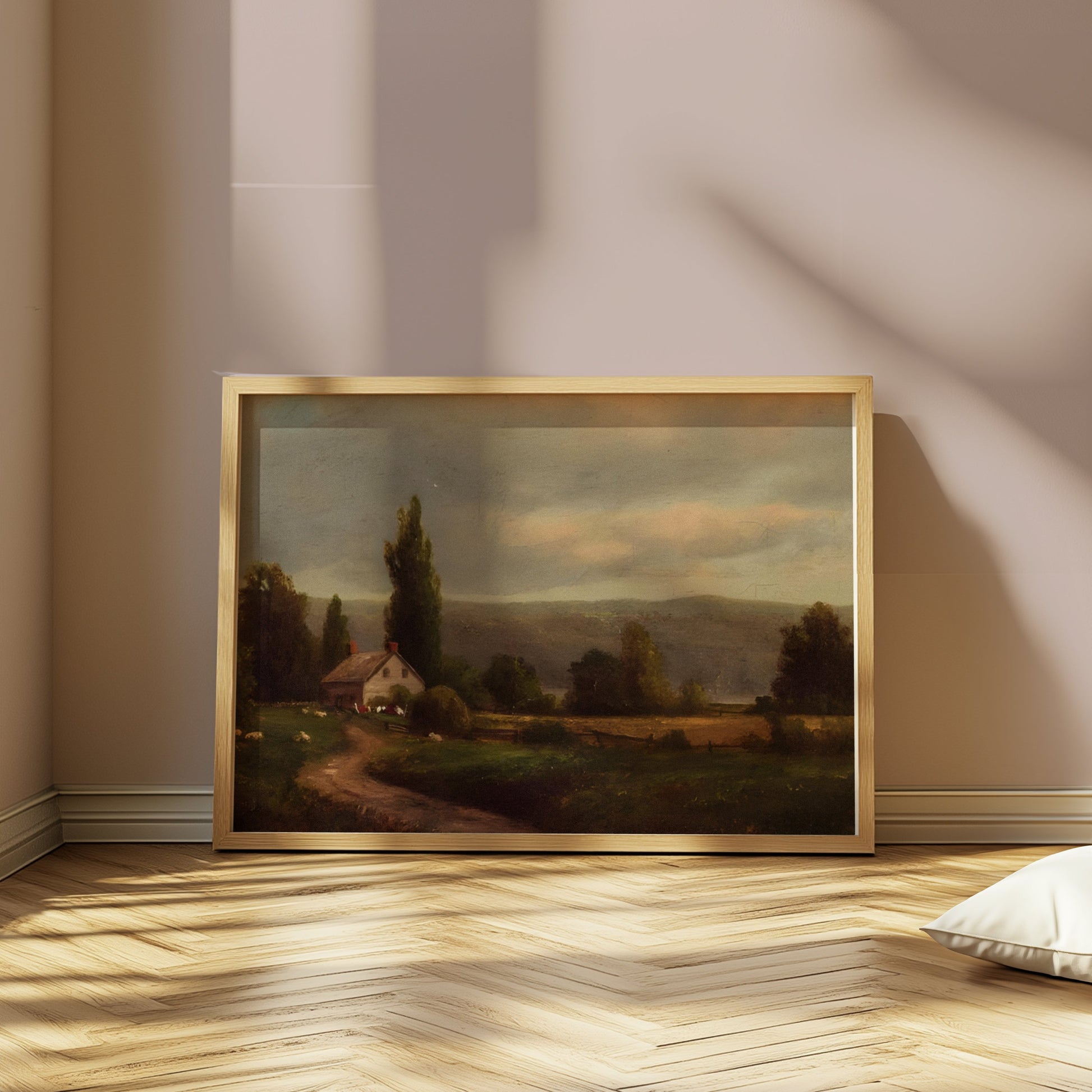 Premium Poster of Serene Countryside Landscape Artwork Printed Posters