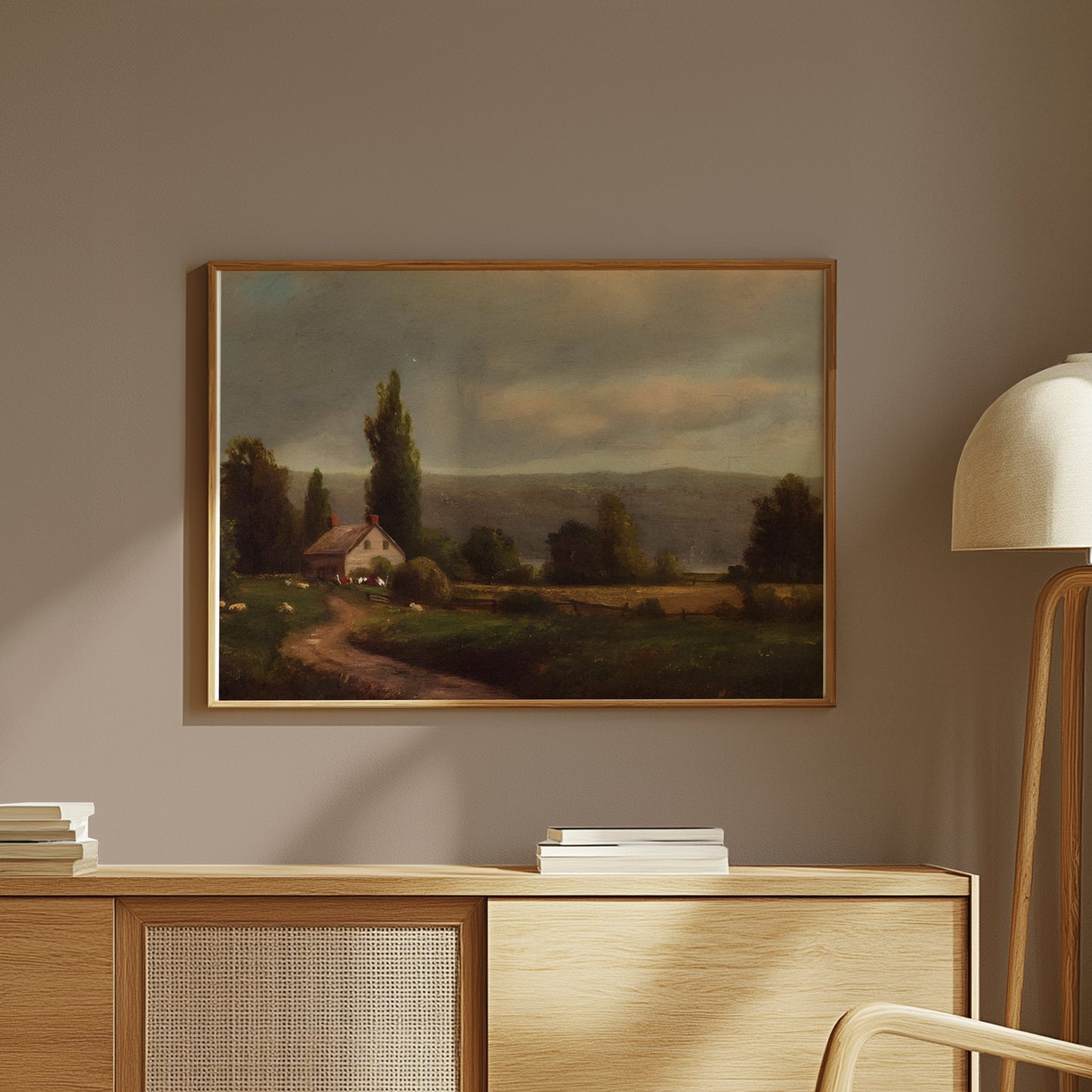 Premium Poster of Serene Countryside Landscape Artwork Printed Posters