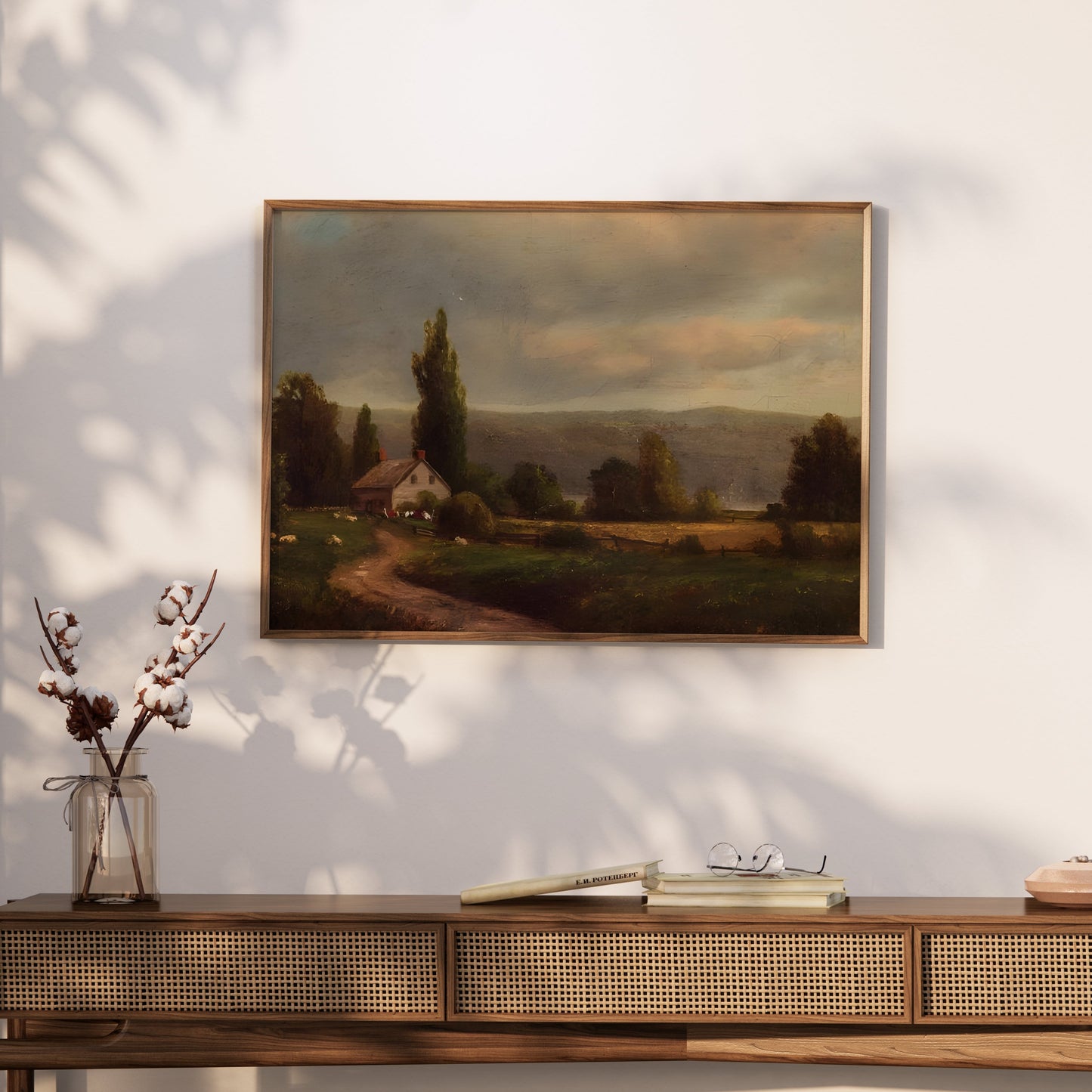 Premium Poster of Serene Countryside Landscape Artwork Printed Posters