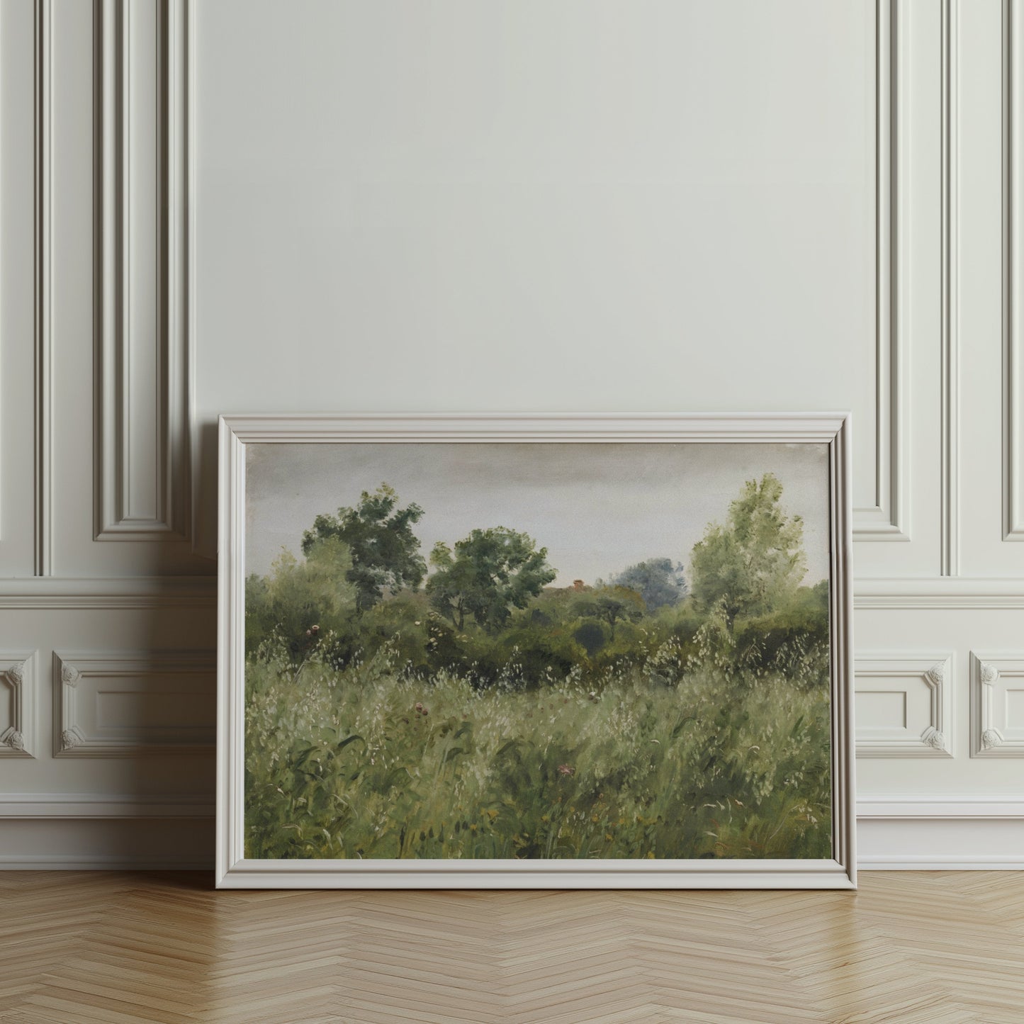 Premium Poster of Serene Countryside Landscape Botanical Wall Print Posters