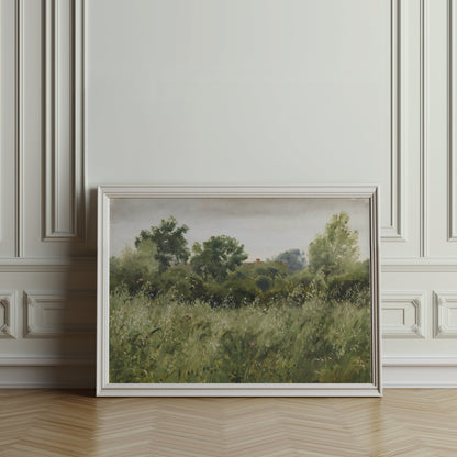Premium Poster of Serene Countryside Landscape Botanical Wall Print Posters