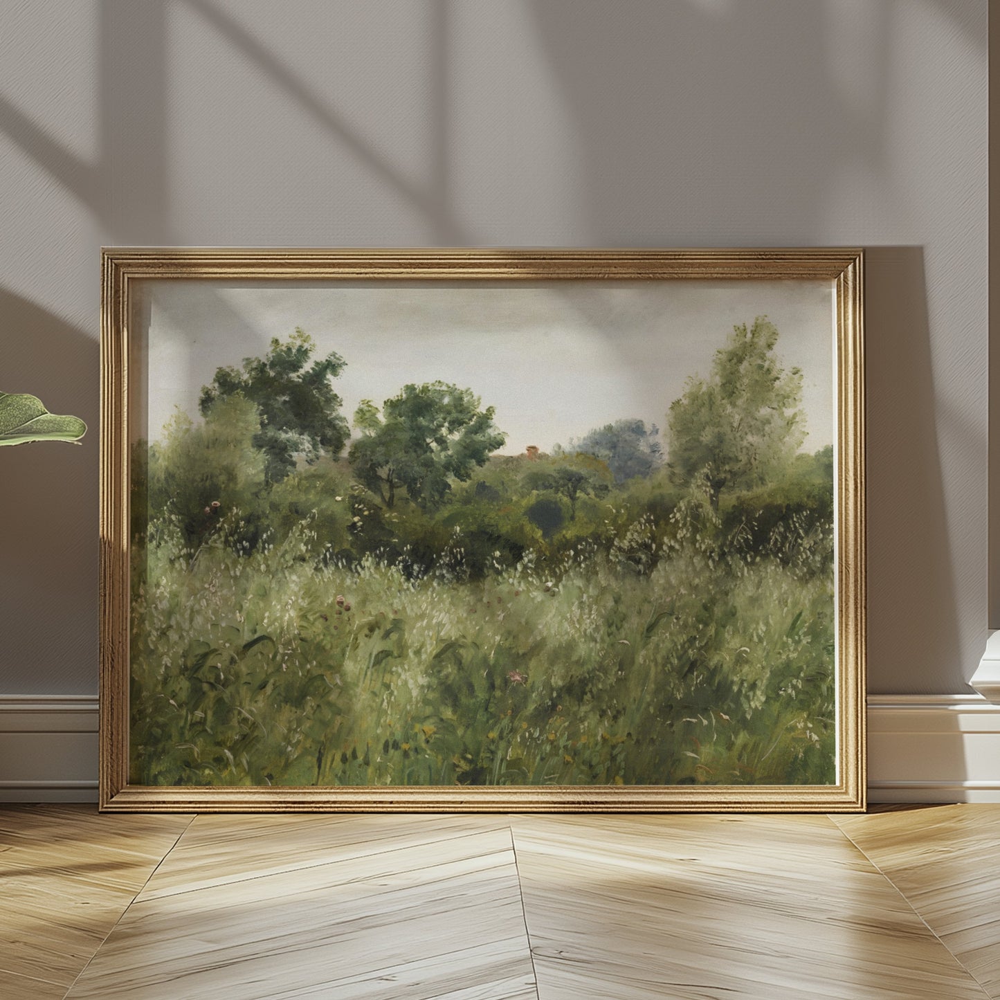 Premium Poster of Serene Countryside Landscape Botanical Wall Print Posters