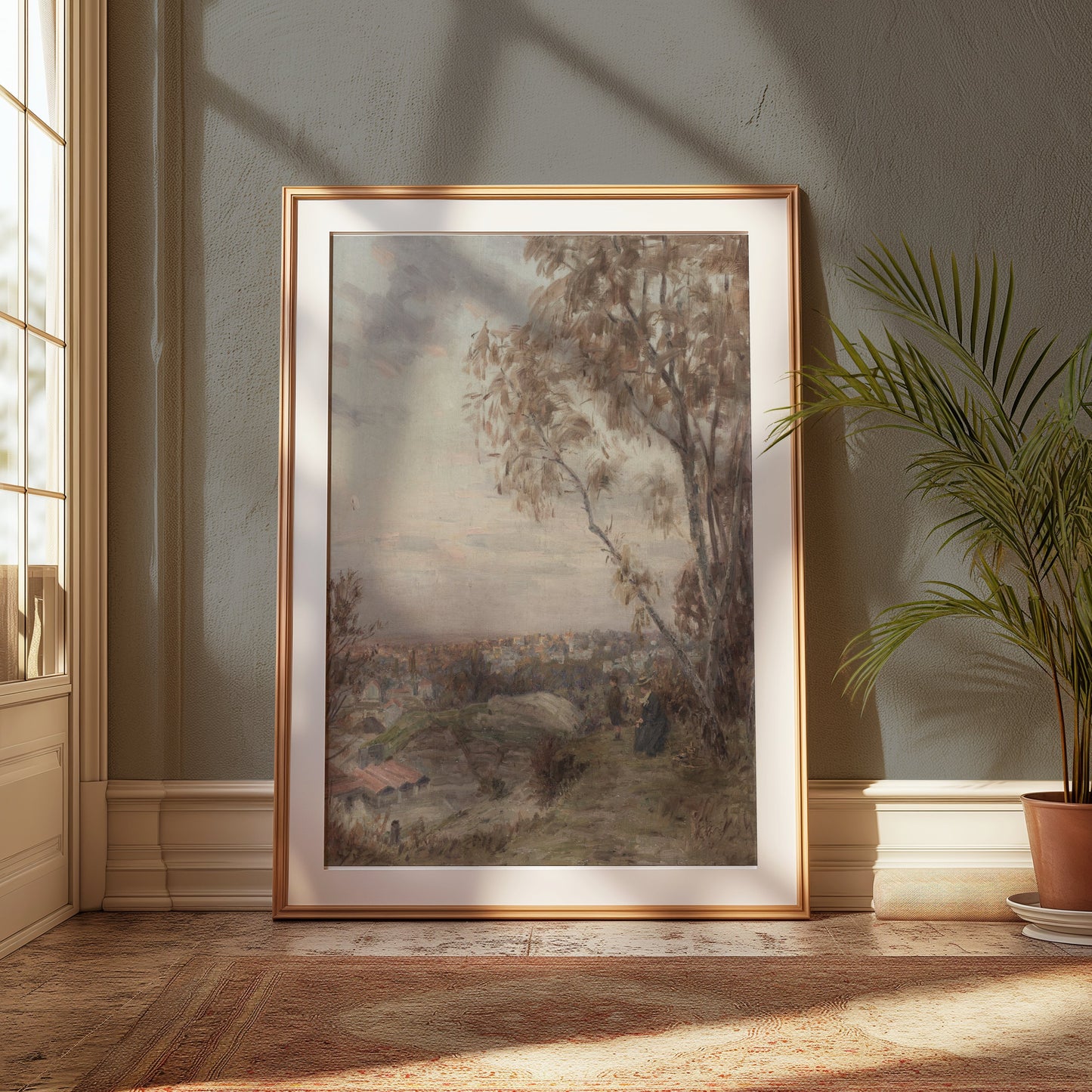 Premium Poster of Serene Evening Countryside Landscape Art Print Posters