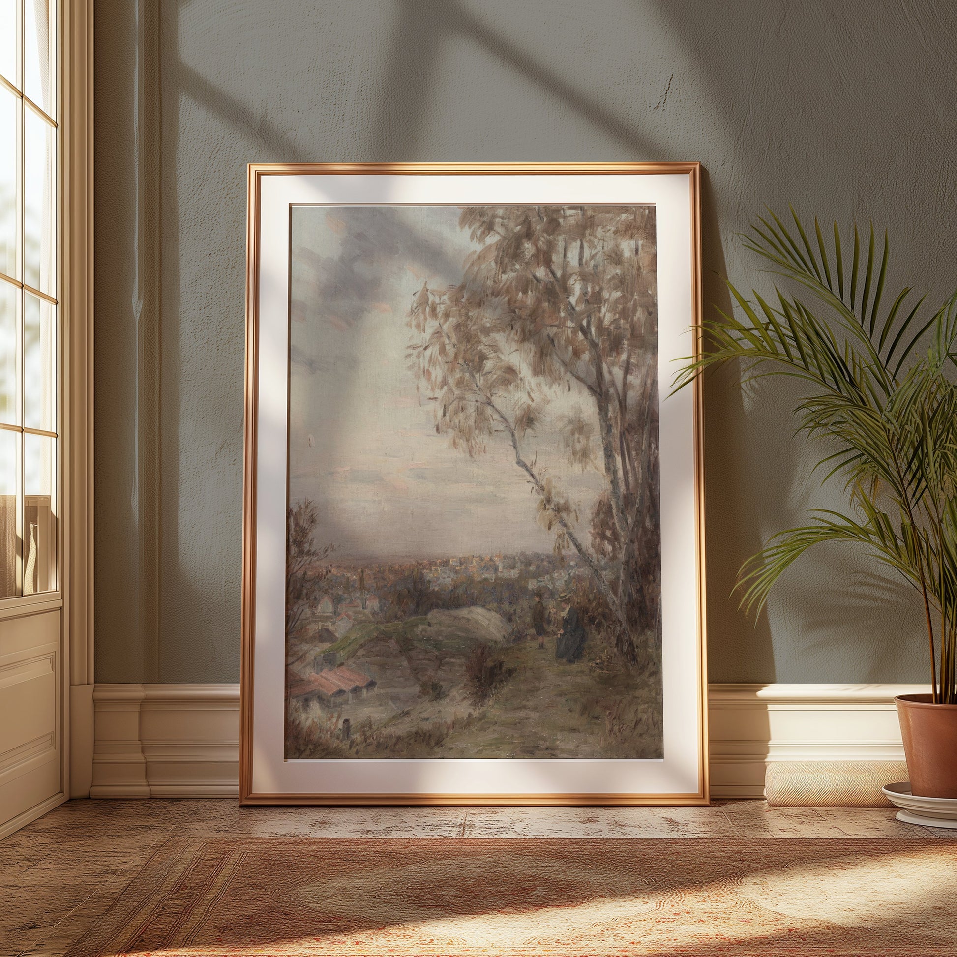 Premium Poster of Serene Evening Countryside Landscape Art Print Posters