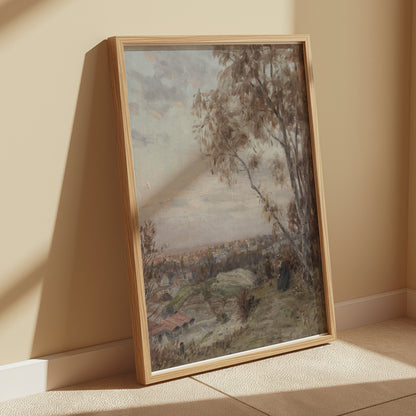 Premium Poster of Serene Evening Countryside Landscape Art Print Posters