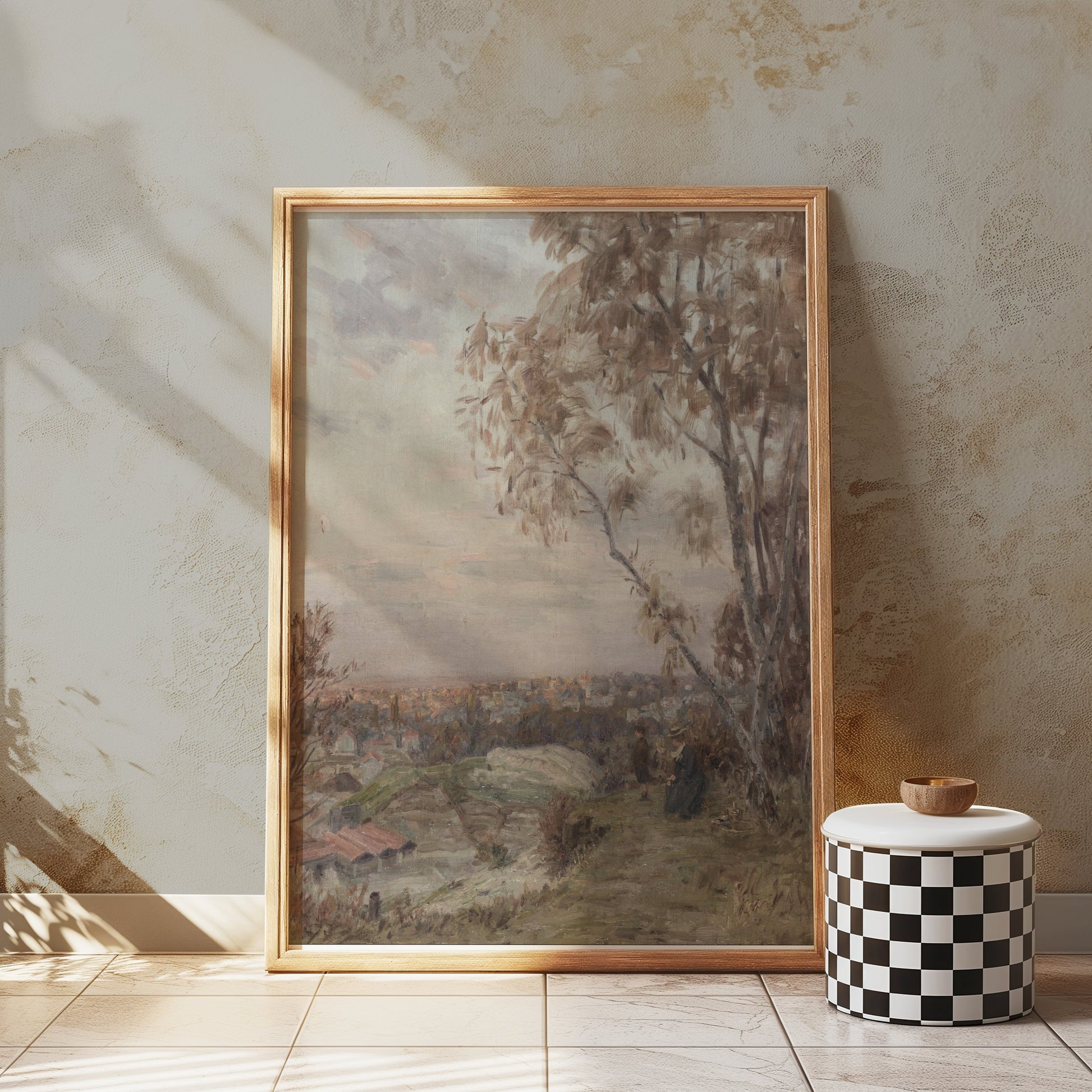 Premium Poster of Serene Evening Countryside Landscape Art Print Posters