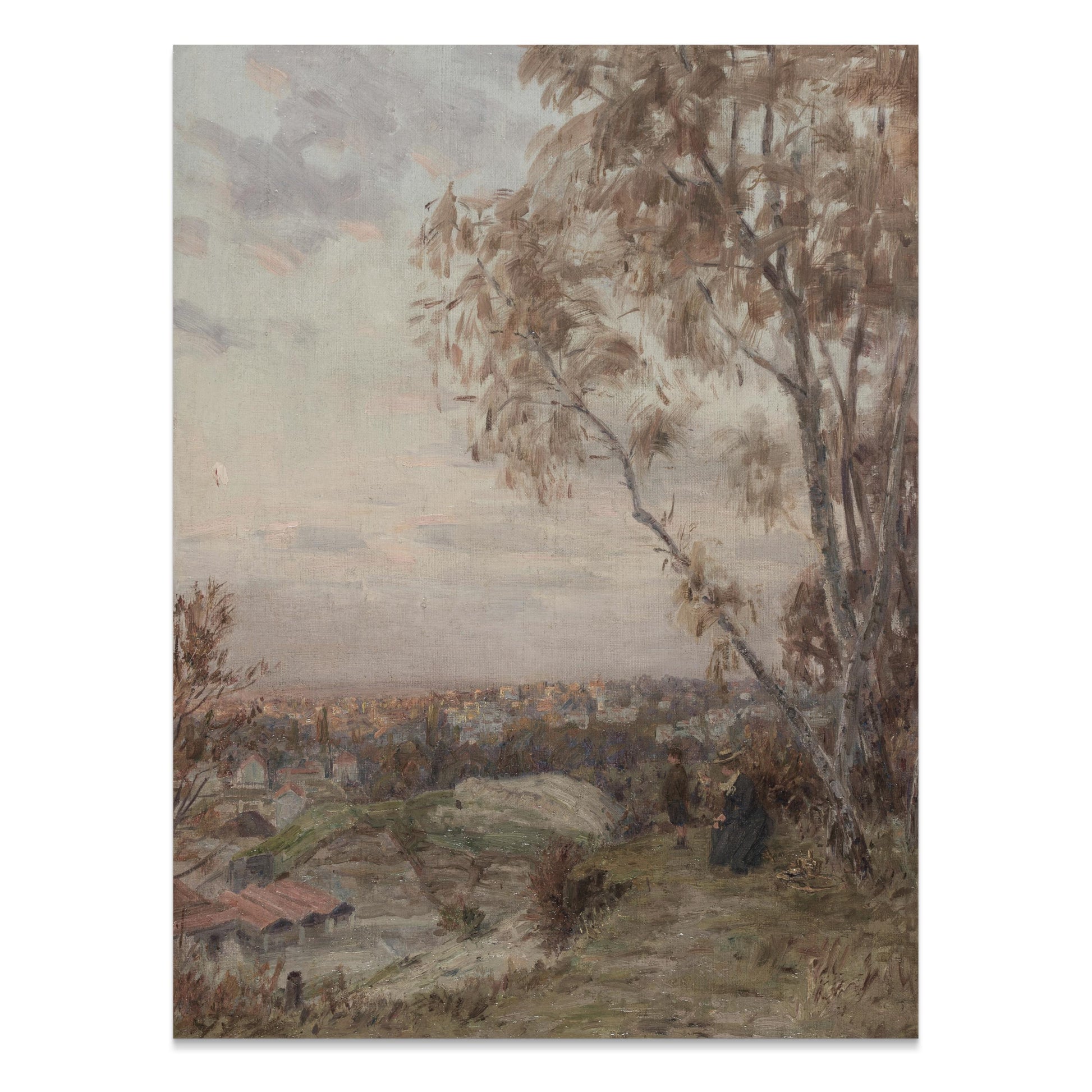 Premium Poster of Serene Evening Countryside Landscape Art Print Posters