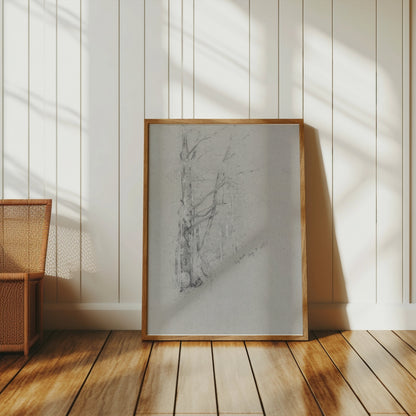 Premium Poster of Serene Forest Sketch Art Print for Home Decor Posters