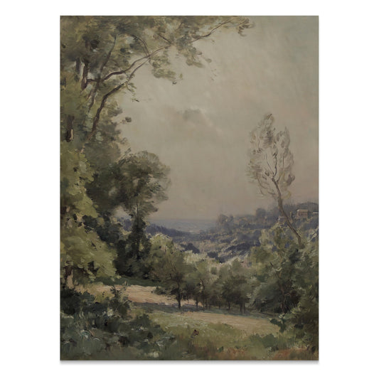 Premium Poster of Serene Green Valley Landscape Wall Art Posters