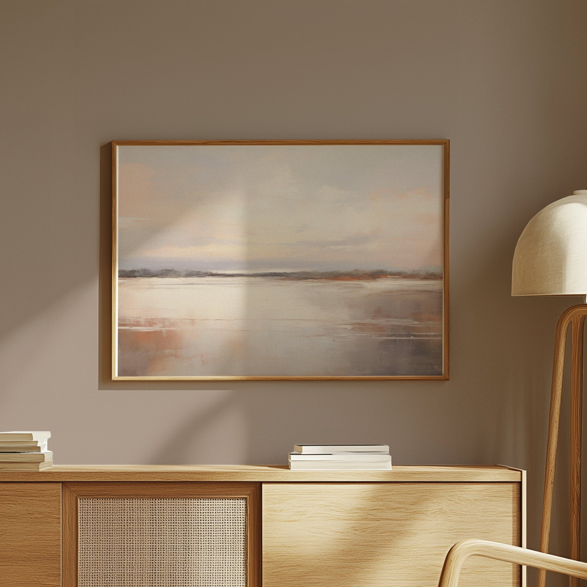 Premium Poster of Serene Landscape Print Coastal Horizon Wall Art Posters