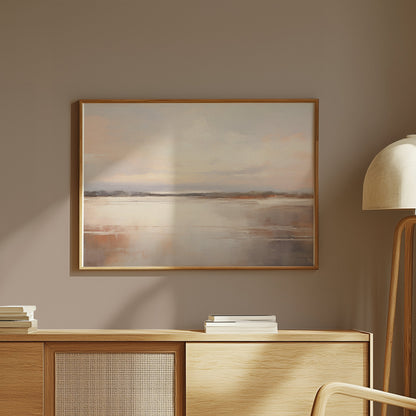 Premium Poster of Serene Landscape Print Coastal Horizon Wall Art Posters