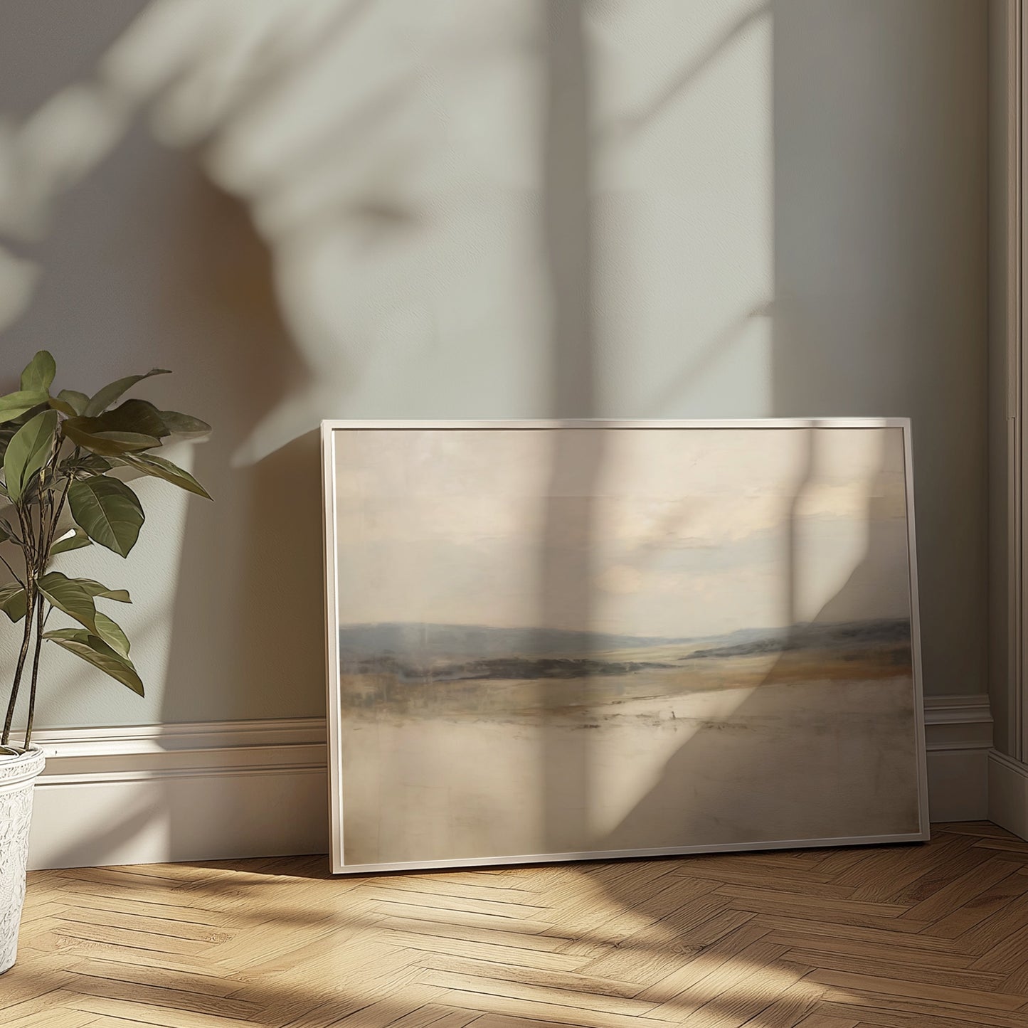 Premium Poster of Serene Landscape with Distant Horizon Art Posters