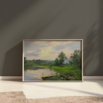 Premium Poster of Serene Landscape with Lush Greenery Wall Art Posters
