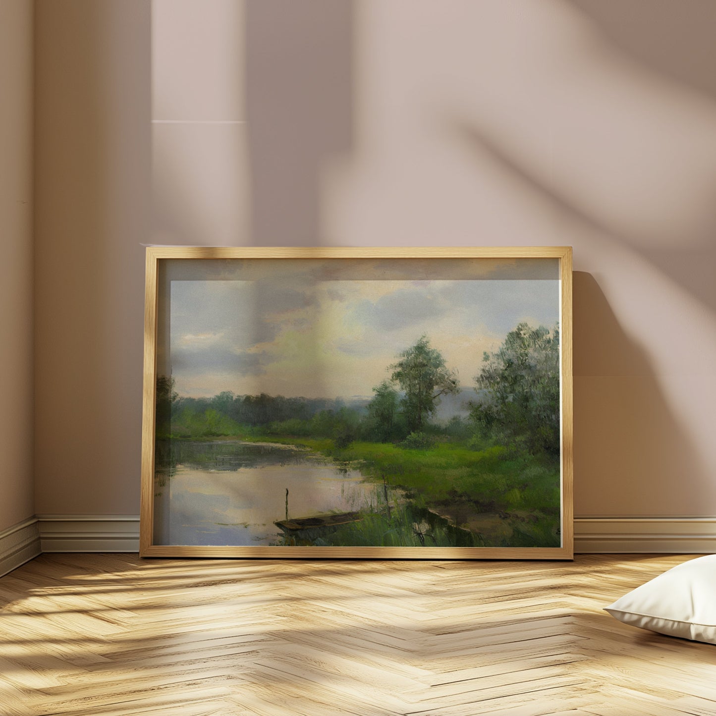 Premium Poster of Serene Landscape with Lush Greenery Wall Art Posters