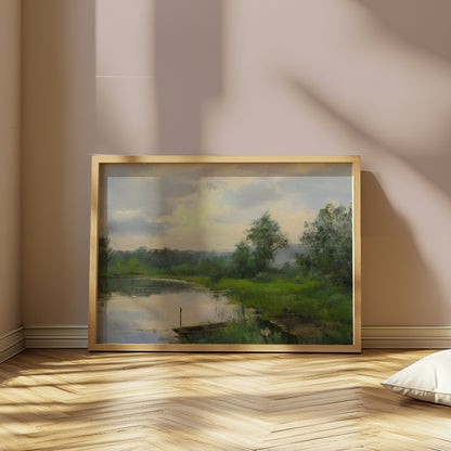 Premium Poster of Serene Landscape with Lush Greenery Wall Art Posters