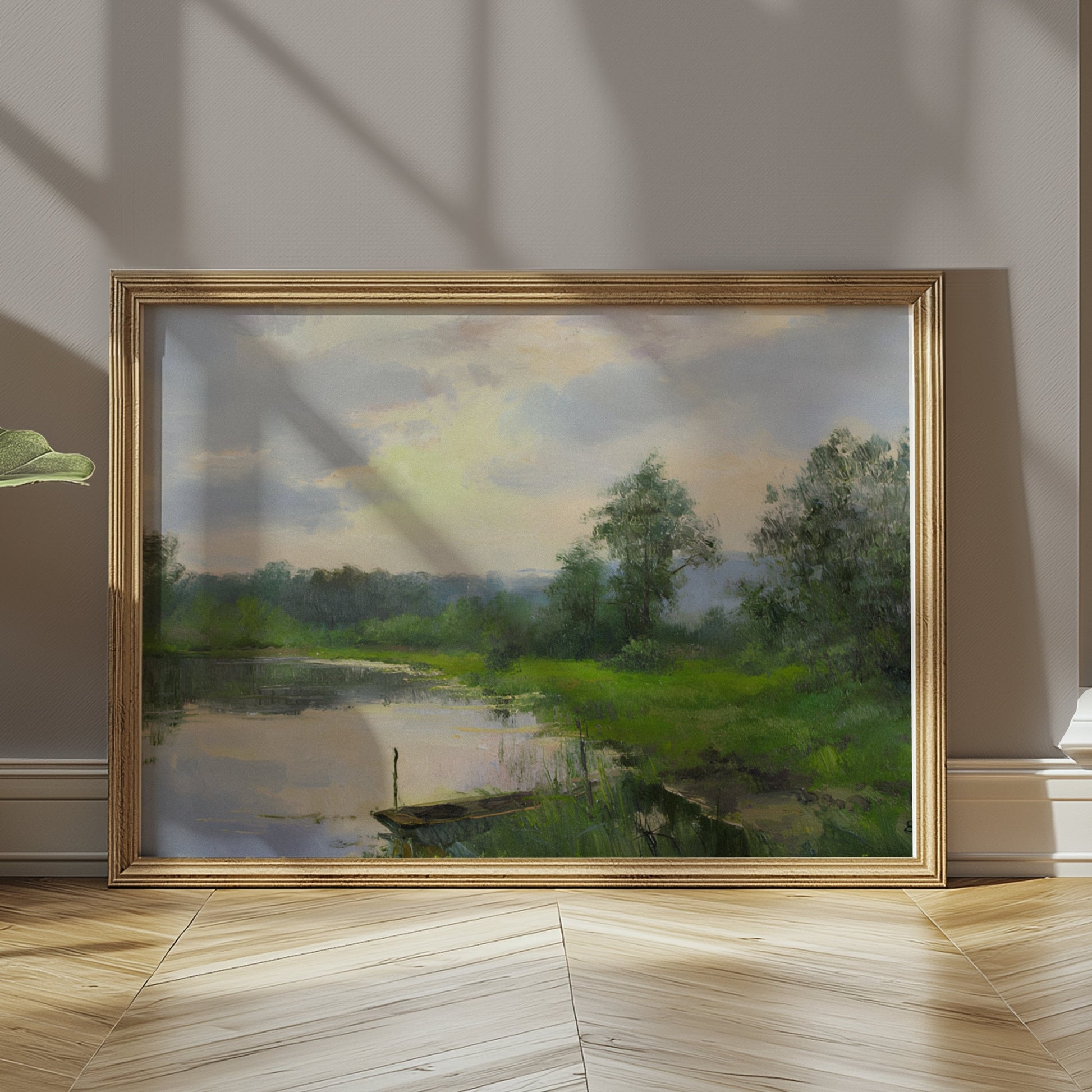 Premium Poster of Serene Landscape with Lush Greenery Wall Art Posters