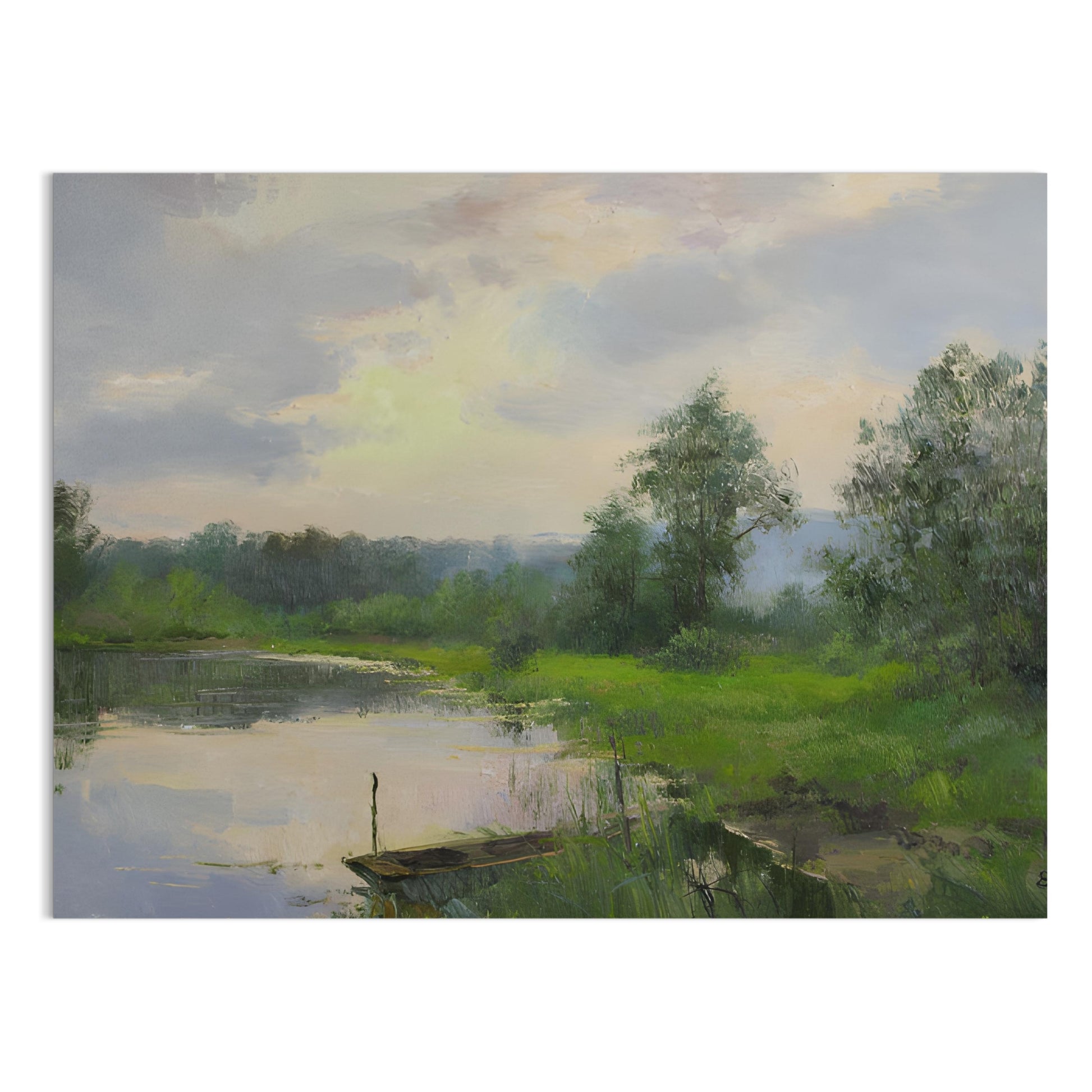 Premium Poster of Serene Landscape with Lush Greenery Wall Art Posters