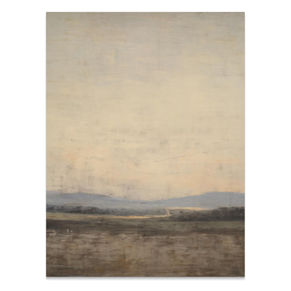 Premium Poster of Serene Landscape with Mountains and Fields Posters