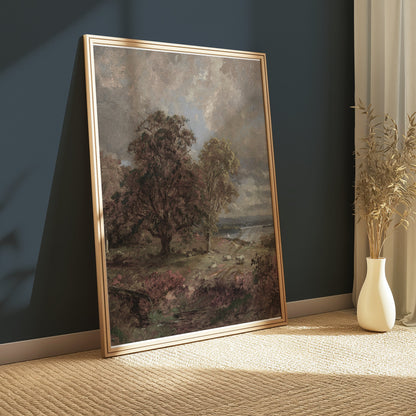 Premium Poster of Serene Landscape with Trees and Sky Art Print Posters