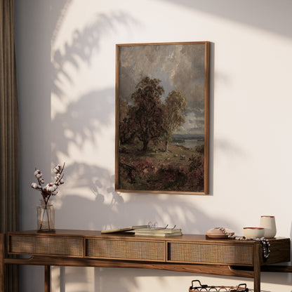 Premium Poster of Serene Landscape with Trees and Sky Art Print Posters