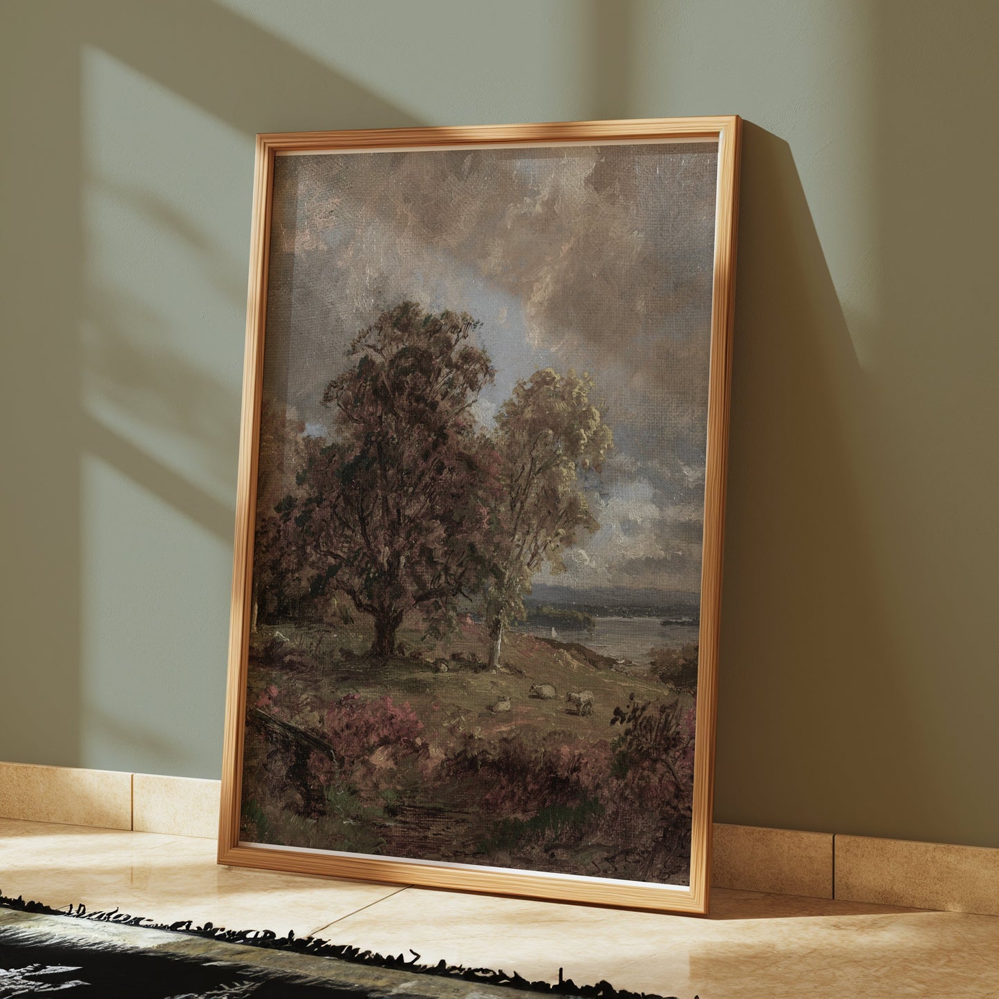 Premium Poster of Serene Landscape with Trees and Sky Art Print Posters