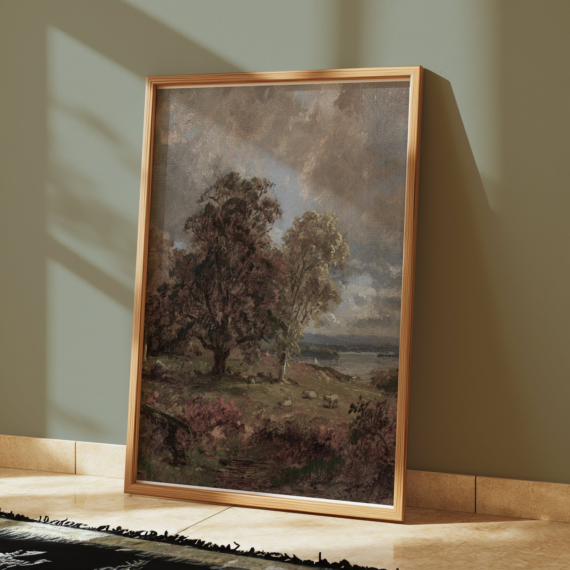 Premium Poster of Serene Landscape with Trees and Sky Art Print Posters