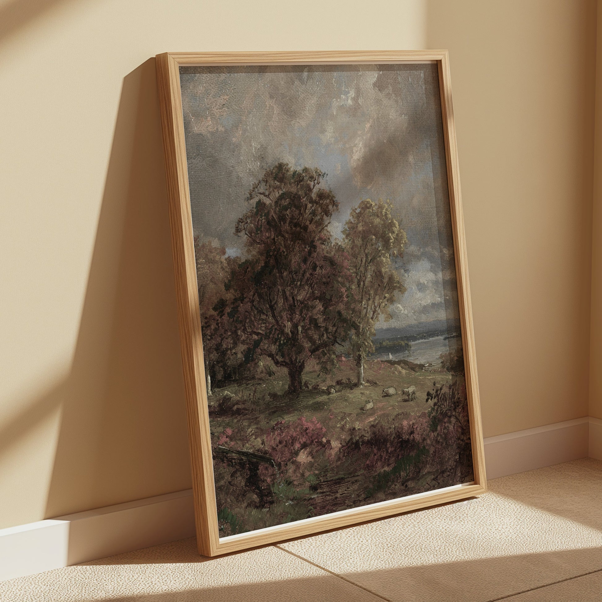 Premium Poster of Serene Landscape with Trees and Sky Art Print Posters