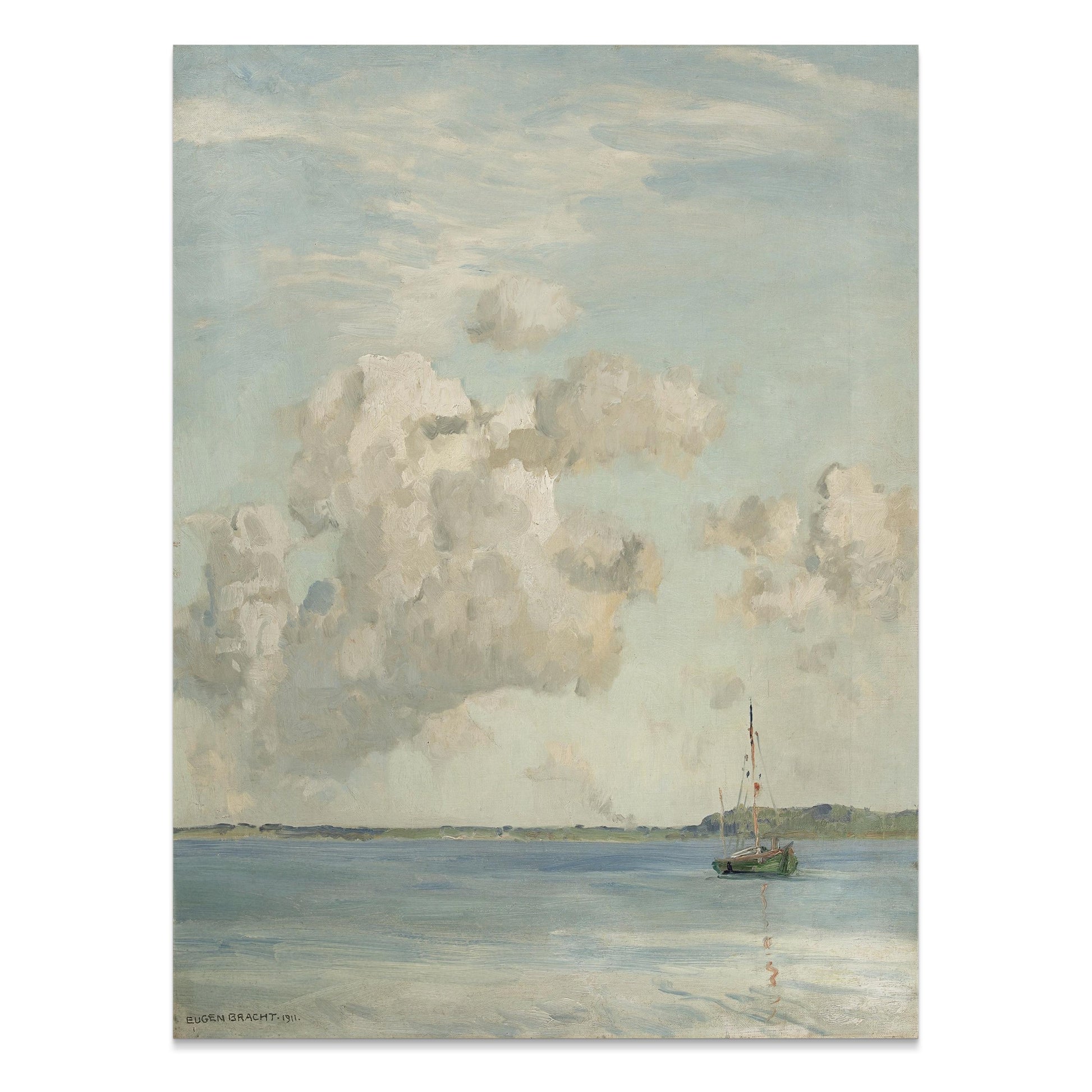 Premium Poster of Serene Maritime Landscape With Clouds Posters