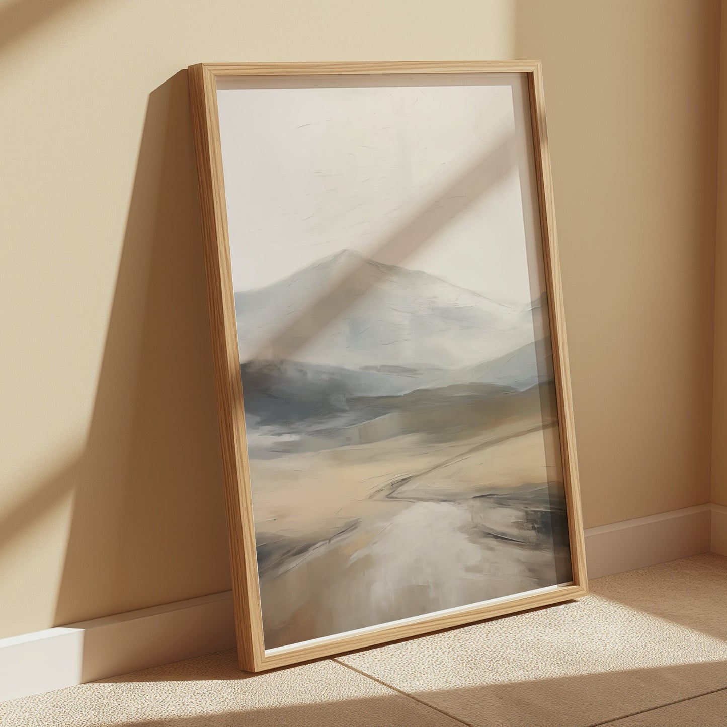 Premium Poster of Serene Mountain Landscape Art Print for Modern Home Posters