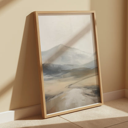 Premium Poster of Serene Mountain Landscape Art Print for Modern Home Posters